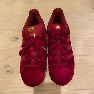 Red Velvet Adidas Sneakers